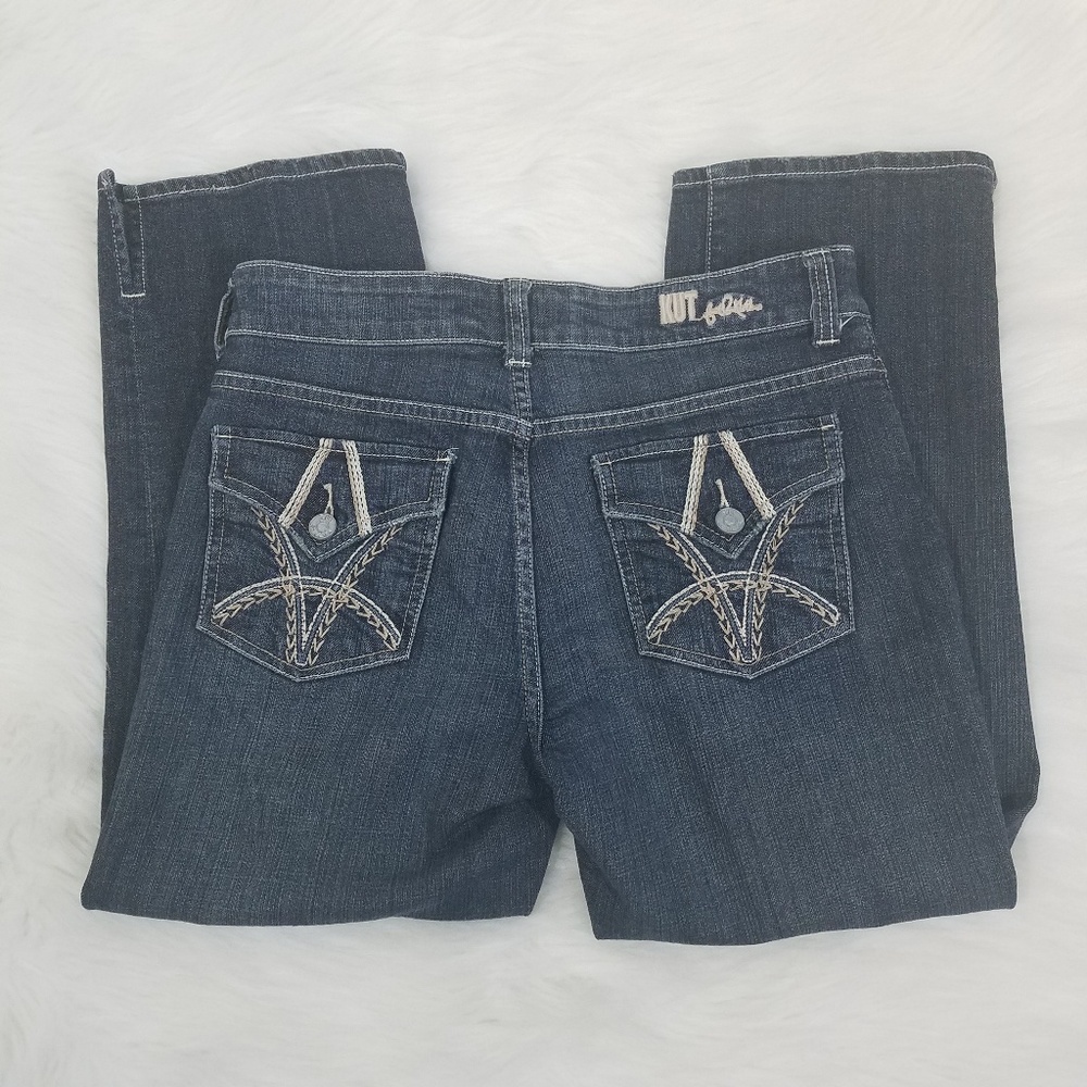Kut from the Kloth Capris Embroidered Flap Pockets